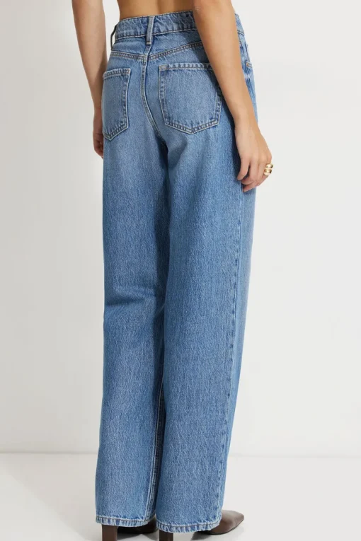 Dynamite Heidi Wide Leg Jeans Blue Hot