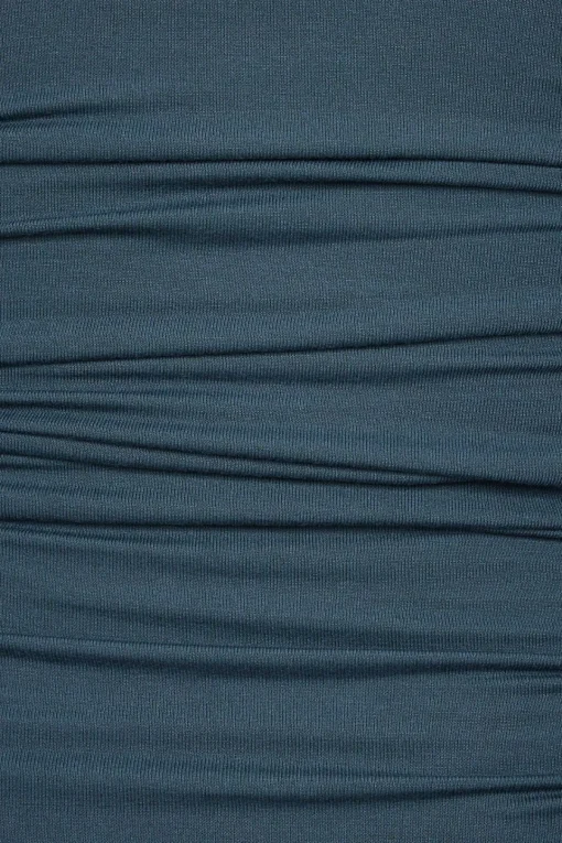 Dynamite High Cowl Neck Top Blue New