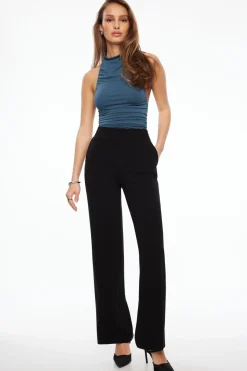 Dynamite High Waisted Wide Leg Pants Black Flash Sale