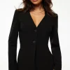 Dynamite Hourglass Blazer Black Fashion