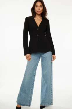Dynamite Hourglass Blazer Black Fashion