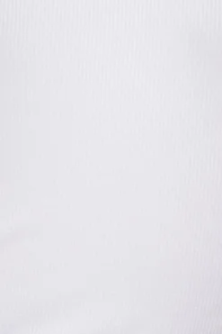 Dynamite Jacquie Ribbed Button Up Top White Best Sale