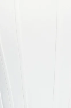 Dynamite Julia Satin Corset Top White New