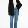 Dynamite Justina Straight Leg Jeans Blue Clearance