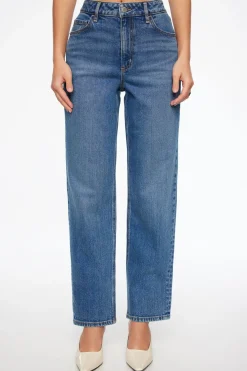 Dynamite Justina Straight Leg Jeans Blue Clearance