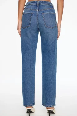 Dynamite Justina Straight Leg Jeans Blue Clearance