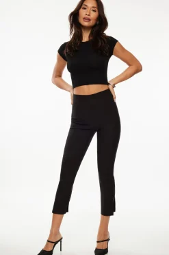 Dynamite Keri Ribbed Baby T Shirt Black Clearance