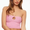 Dynamite Keyhole Tube Top Pink Cheap