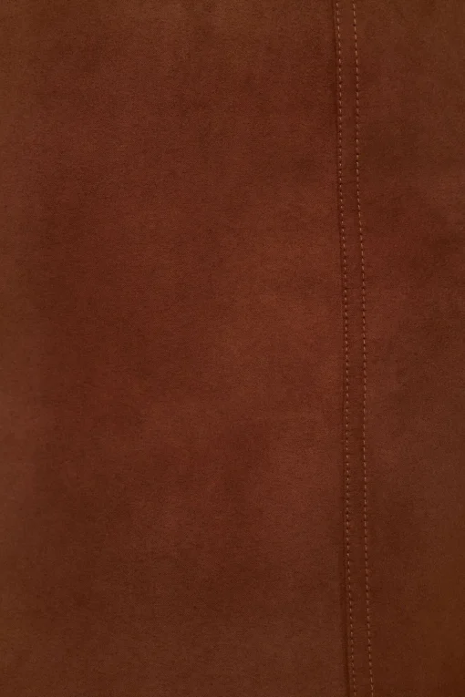 Dynamite Kylie Faux Suede Mini Skirt Brown Store