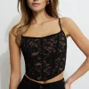 Dynamite Lace Bustier Top Black Best