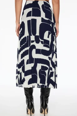 Dynamite Laure Pleated Chiffon Maxi Skirt Black Flash Sale