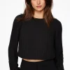 Dynamite Long Sleeve Pleated Top Black Hot