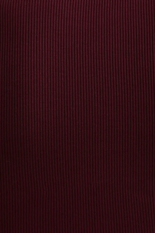 Dynamite Long Sleeve Ribbed Corset Top Burgundy New