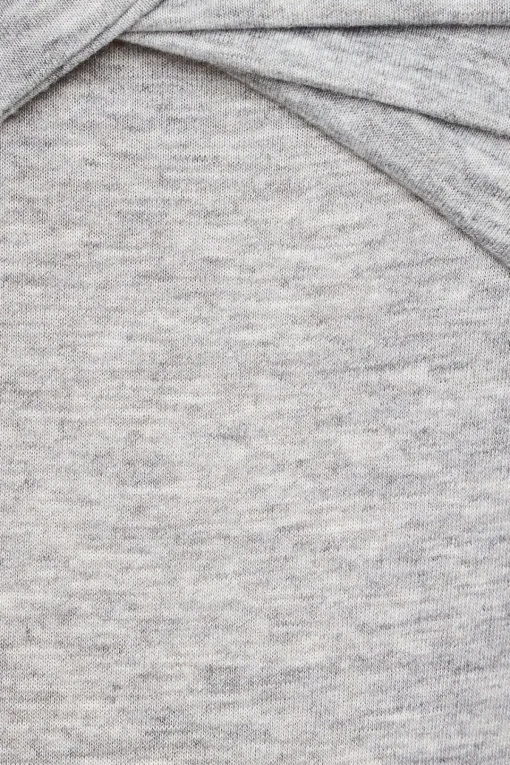 Dynamite Long Sleeve Twist Front Top Grey New