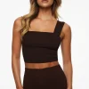 Dynamite Lota Sculpt Tank Top Brown Best