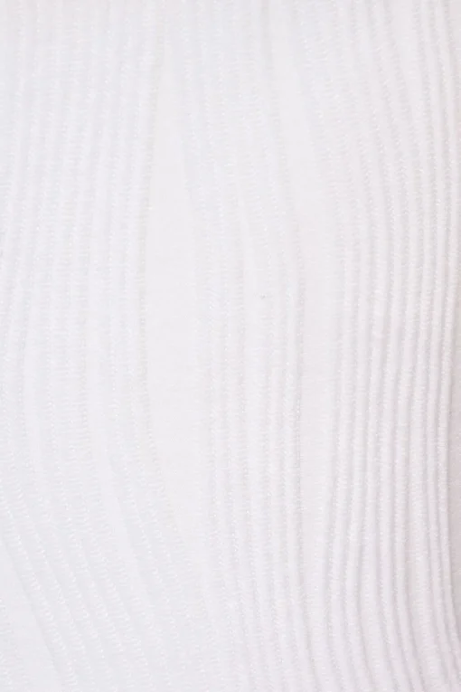 Dynamite Lota Textured Square Neck Crop Top White Clearance