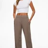 Dynamite Low Rise Relaxed Trousers Brown Flash Sale