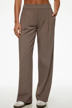 Dynamite Low Rise Relaxed Trousers Brown Flash Sale