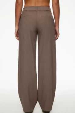 Dynamite Low Rise Relaxed Trousers Brown Flash Sale