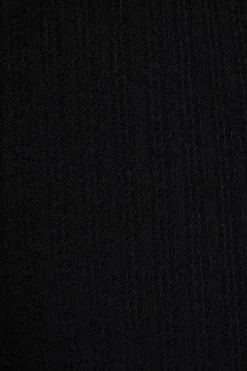 Dynamite Malika Crochet Wide Leg Pants Black Cheap