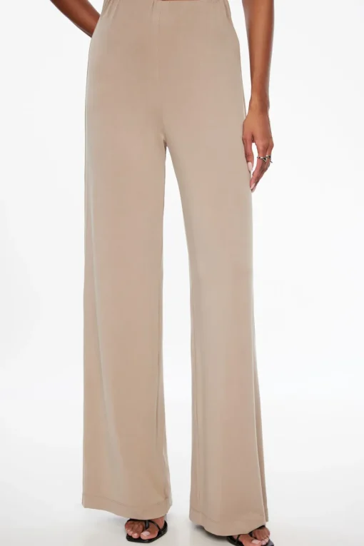 Dynamite Malika Knit Wide Leg Pants Green Best Sale