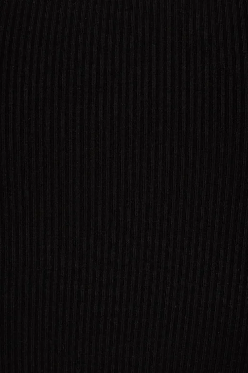Dynamite Micro Halter Ribbed Top Black Discount