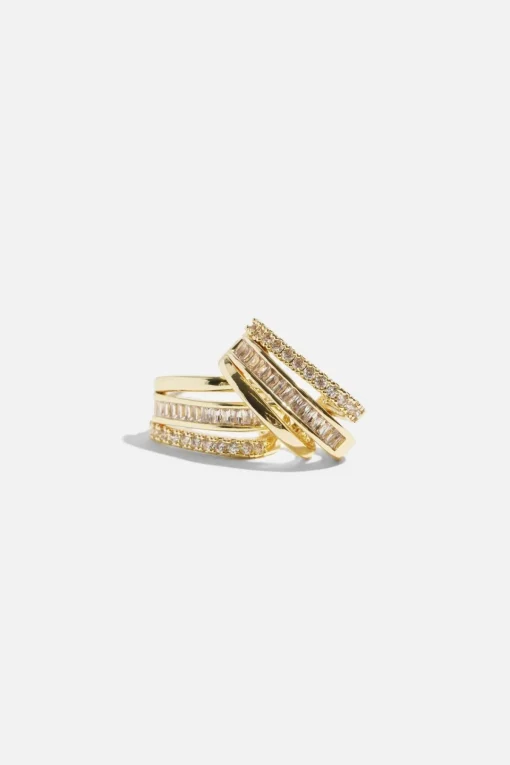 Dynamite Micro Pavé Line Huggie Earrings White Best Sale