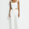 Dynamite Mid Rise Straight Leg Pants White Online