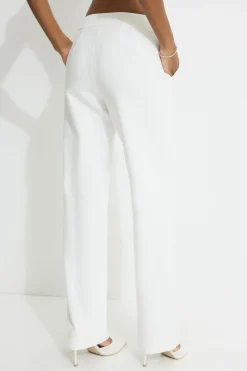 Dynamite Mid Rise Straight Leg Pants White Online