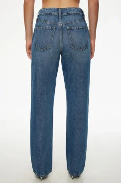 Dynamite Mika Pearl Relaxed Straight Jeans Blue Outlet