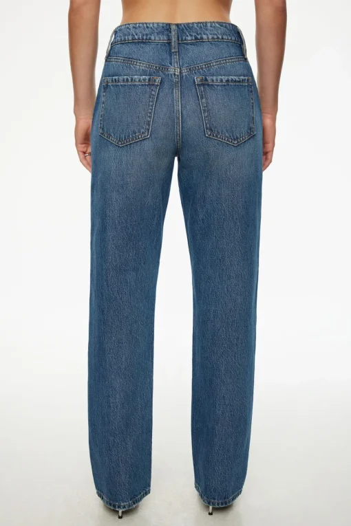 Dynamite Mika Pearl Relaxed Straight Jeans Blue Outlet