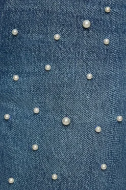 Dynamite Mika Pearl Relaxed Straight Jeans Blue Outlet
