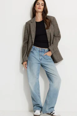 Dynamite Mika Relaxed Straight Jeans Blue Best Sale