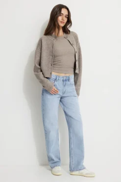 Dynamite Mika Relaxed Straight Jeans Blue Sale