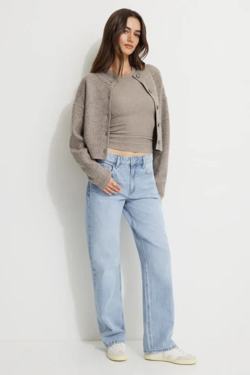 Dynamite Mika Relaxed Straight Jeans Blue Sale