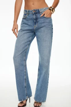 Dynamite Mika Relaxed Straight Jeans Blue Best