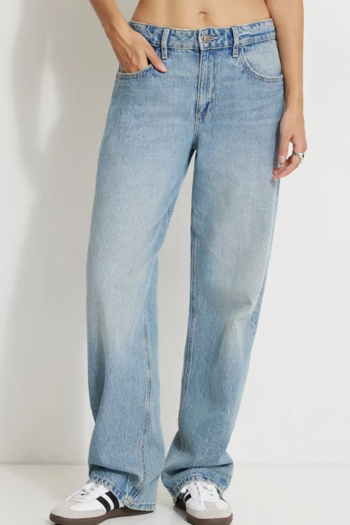 Dynamite Mika Relaxed Straight Jeans Blue Best Sale
