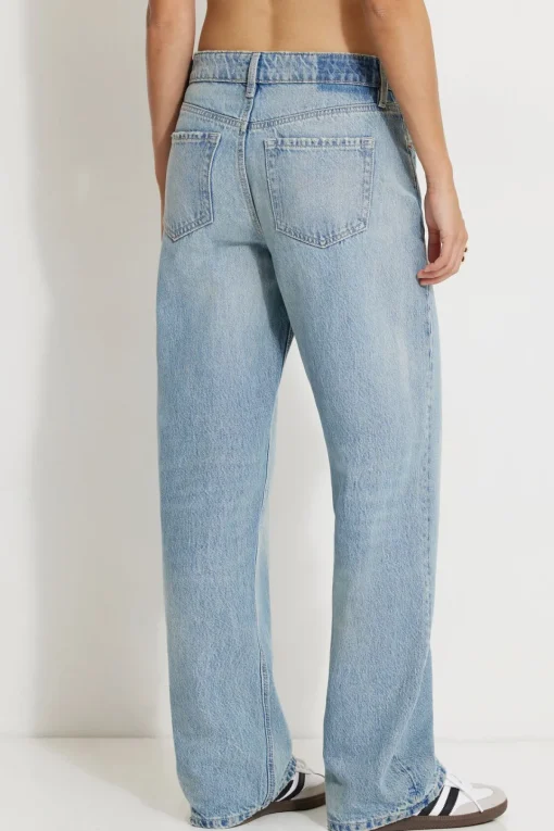 Dynamite Mika Relaxed Straight Jeans Blue Best Sale