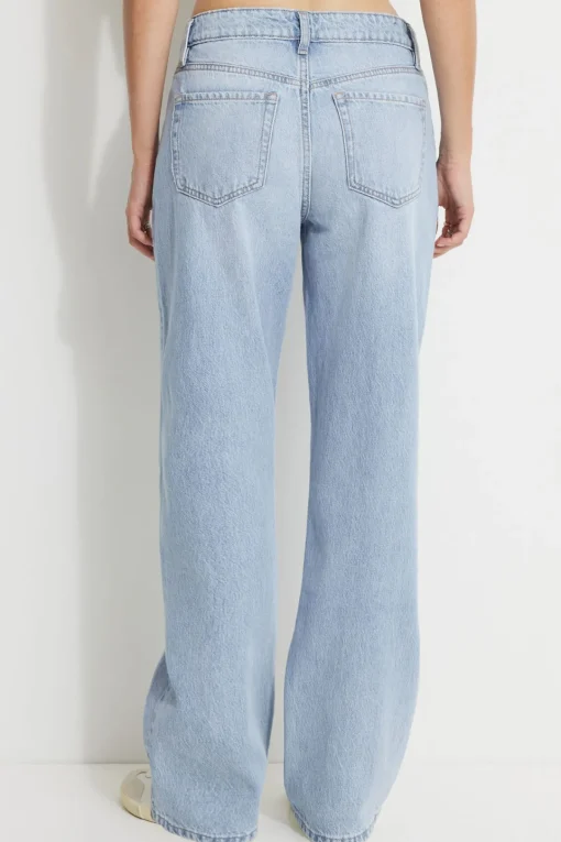 Dynamite Mika Relaxed Straight Jeans Blue Sale