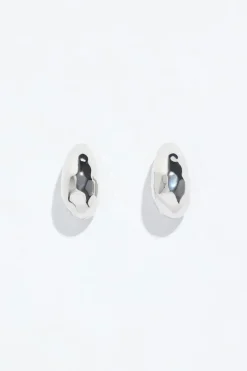 Dynamite Mini Hammered Drop Earrings Grey Store