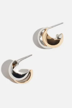 Dynamite Mini Intertwined Curve Earrings Pink Best