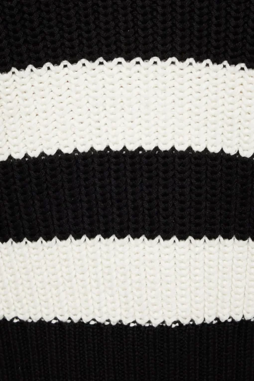 Dynamite Mock Neck Zip Sweater Black Cheap