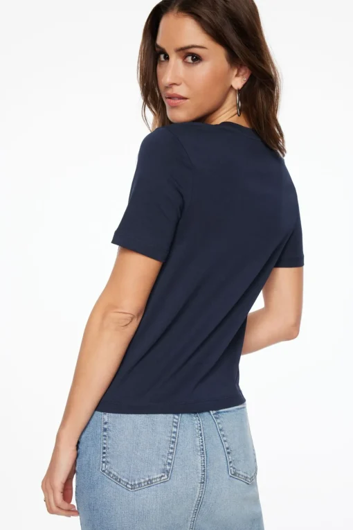 Dynamite Nala Crewneck T-Shirt Blue New