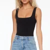 Dynamite Nessa Sculpt Sleeveless Bodysuit Black Store