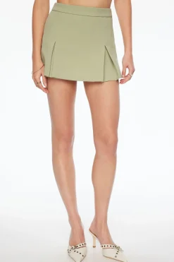 Dynamite Nina Pleated Mini Skort Green Cheap