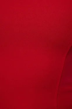 Dynamite Off Shoulder Ruffled Top Red Clearance