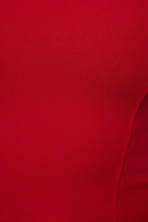 Dynamite Off Shoulder Ruffled Top Red Clearance