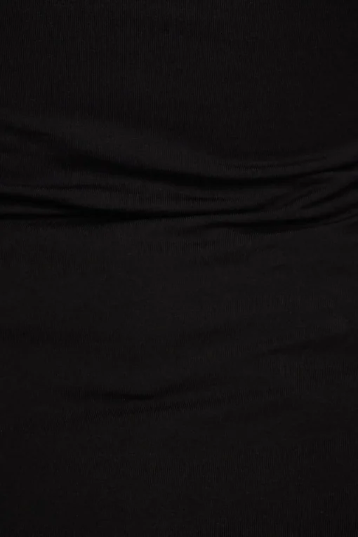 Dynamite Off Shoulder Tunic Slit Top Black Fashion