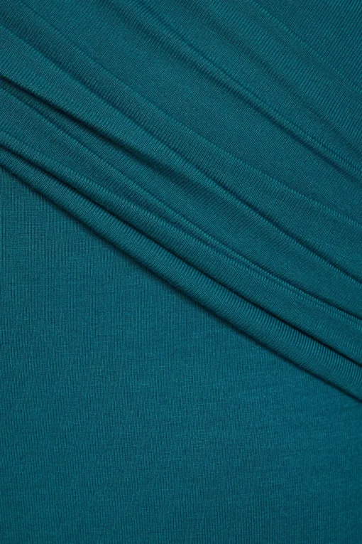 Dynamite One Shoulder Draped Bodysuit Green New