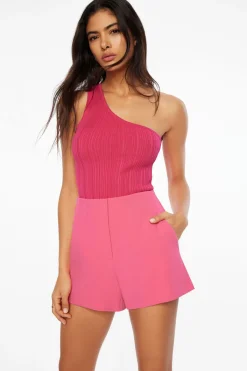 Dynamite One Shoulder Tank Top Pink Shop